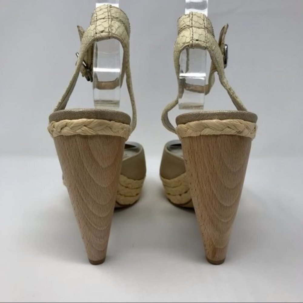 Nine West Casting Platform Sandals w/Reptile 10M - Picture 4 of 15